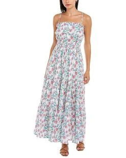 Celina Moon Smocked Maxi Dress Women