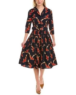 Samantha Sung Audrey 2 3/4-Sleeve Shirtdress Women