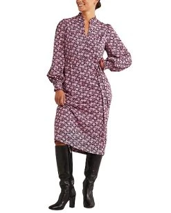 Boden Column Jersey Midi Shirt Dress Women