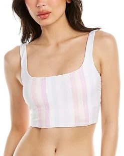 Splendid Heather Ombre Square Neck Bikini Top Women