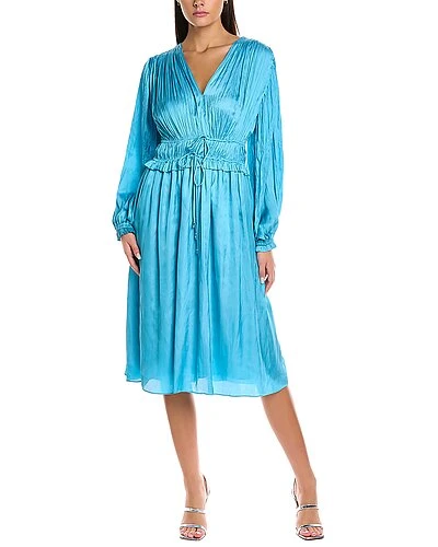 Elie Tahari Gathered Midi Dress Women