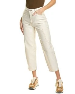 FRAME DENIM Ultra High Rise Barrel Washed Bone Jean Women