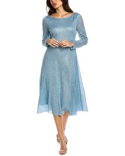 St. John Ilk-Blend Lined Midi Dress Women