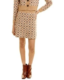 Rebecca Taylor Wool & Cashmere-Blend Mini Skirt Women