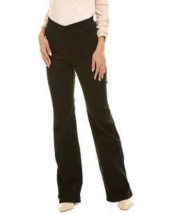 Rag & Bone Nina Black High-Rise Pull-On Flare Jean Women