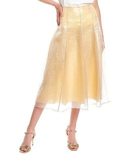 Vince Paneled Slip Skirt Women