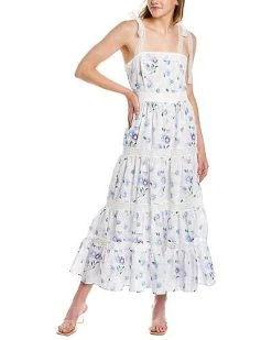 Beulah Tiered Midi Dress Women