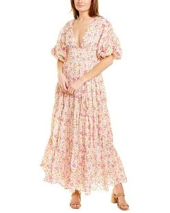 Ash & Eden Short Sleeve Marta Maxi Dress Women