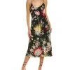 Johnny Was Silk Charmeuse Silk Slip Dress Women
