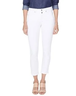 NYDJ Sheri Optic White Ankle Slim Leg Jean Women