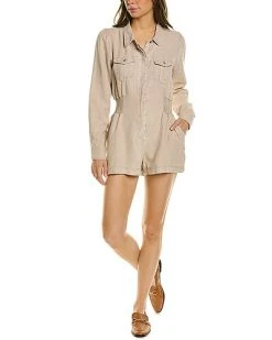 Splendid Zion Linen-Blend Romper Women