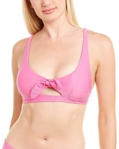 Splendid Tie-Front Bikini Top Women