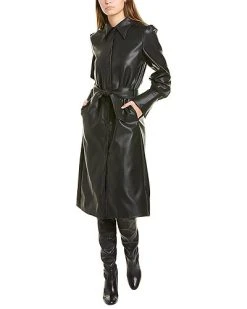 Gracia Puff Sleeve Trench Coat Women