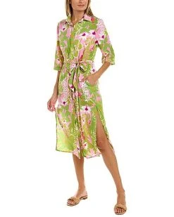 Trina Turk La Palma Mid Button Up Dress Women