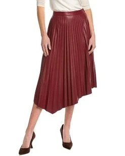 Vince Camuto Pleated Midi Skirt Women