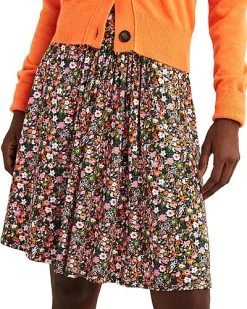 Boden Ruched Waist Jersey Skirt Women