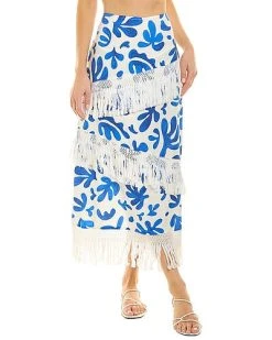 WeWoreWhat Linen-Blend Skirt Women