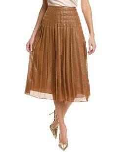 Lafayette 148 New York Kessler Pleated Skirt Women