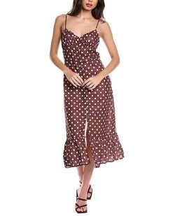 Avantlook Polka Dot Midi Dress Women