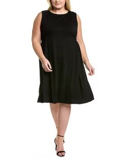 EILEEN FISHER Plus Sleeveless Midi Dress Women