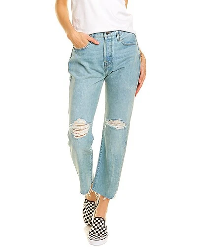 FRAME DENIM Le Original Limelight Chew Straight Leg Jean Women