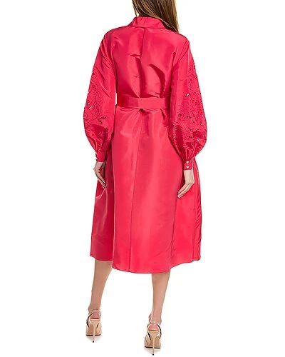 Carolina Herrera Silk Trench Dress Women - Image 2