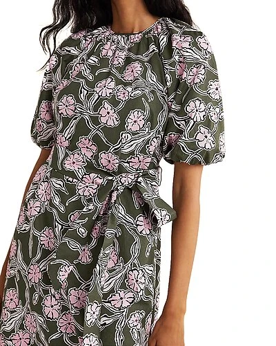 Boden Puff Sleeve Column Midi Dress Women - Image 3