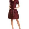 Oscar De La Renta De La Renta Silk-Blend Midi Dress Women