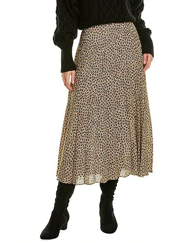 Max Studio Pleated A-Line Skirt Women