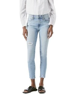FRAME DENIM Le Skinny DJ Crop E Raw Edge Alemany Grind Jean Women