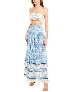Ash & Eden 2pc Swara Skirt & Top Set Women