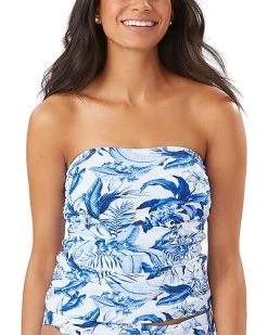 Tommy Bahama Indigo Garden Shirred Bandini Women