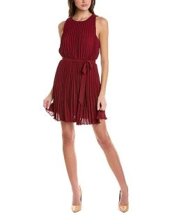 BCBGMAXAZRIA Accordion Pleated Cocktail Dress Women