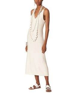 Carolina Herrera Spaghetti Strap Wool-Blend Midi Dress Women