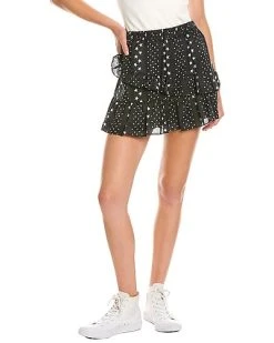 LoveShackFancy Emma Silk-Blend Skirt Women