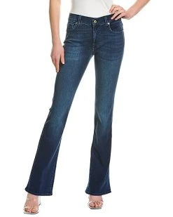 7 For All Mankind Rise Blue Rhythmic Bootcut Jean Women