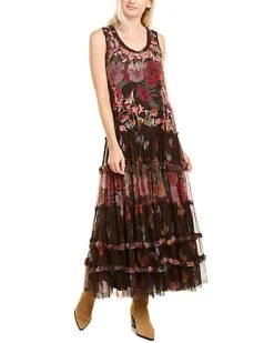 Johnny Was Iloy Mesh Maxi Dress Women
