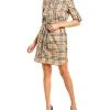 Burberry Vintage Check Tie-Waist Shirtdress Women