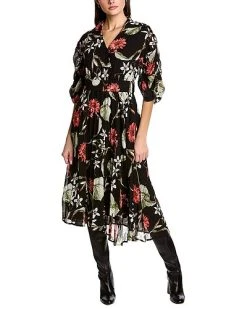 Gracia Surplice Midi Dress Women
