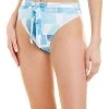 Splendid Tie-Front High-Leg Bikini Bottom Women