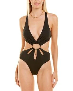 BCBGMAXAZRIA V-Plunge One-Piece Women