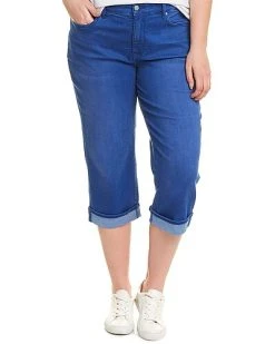 NYDJ Plus Marilyn Morena Crop Cuff Pant Jean Women