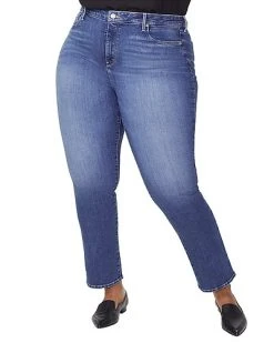 NYDJ Plus Sheri Alton Slim Straight Leg Jean Women
