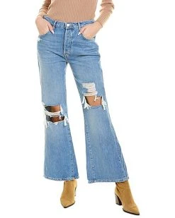 FREE PEOPLE New Dawn Victoria Blue Flare Jean Women