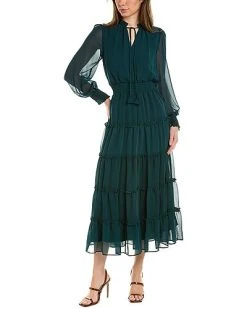 1.STATE Tiered Midi Dress Women