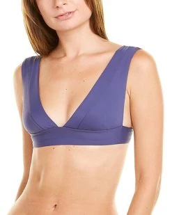 Vitamin A Magnolia V-Neck Bikini Top Women