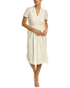 Rag & Bone Sachi Silk-Blend Midi Dress Women