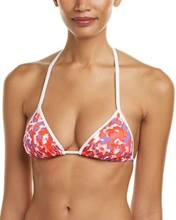 Vilebrequin Floral String Triangle Swim Top Women