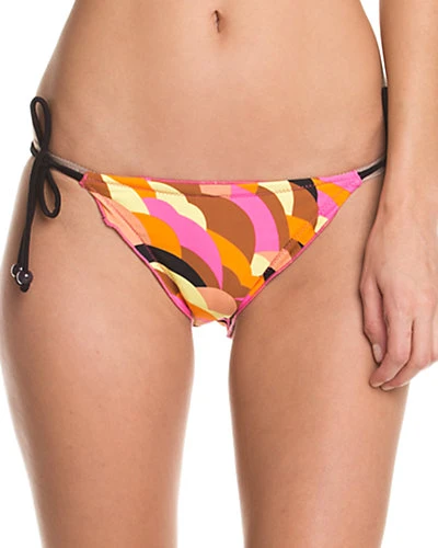 Shoshanna Sunset Valley Multicolor Print Lettuce String Bottom Women