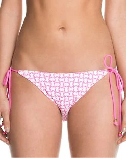 Shoshanna "Morrocan Tile" Multicolor Print Beaded String Bottom Women